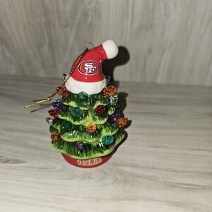 San Francisco 49ERS Lite Up Christmas Tree Ornament